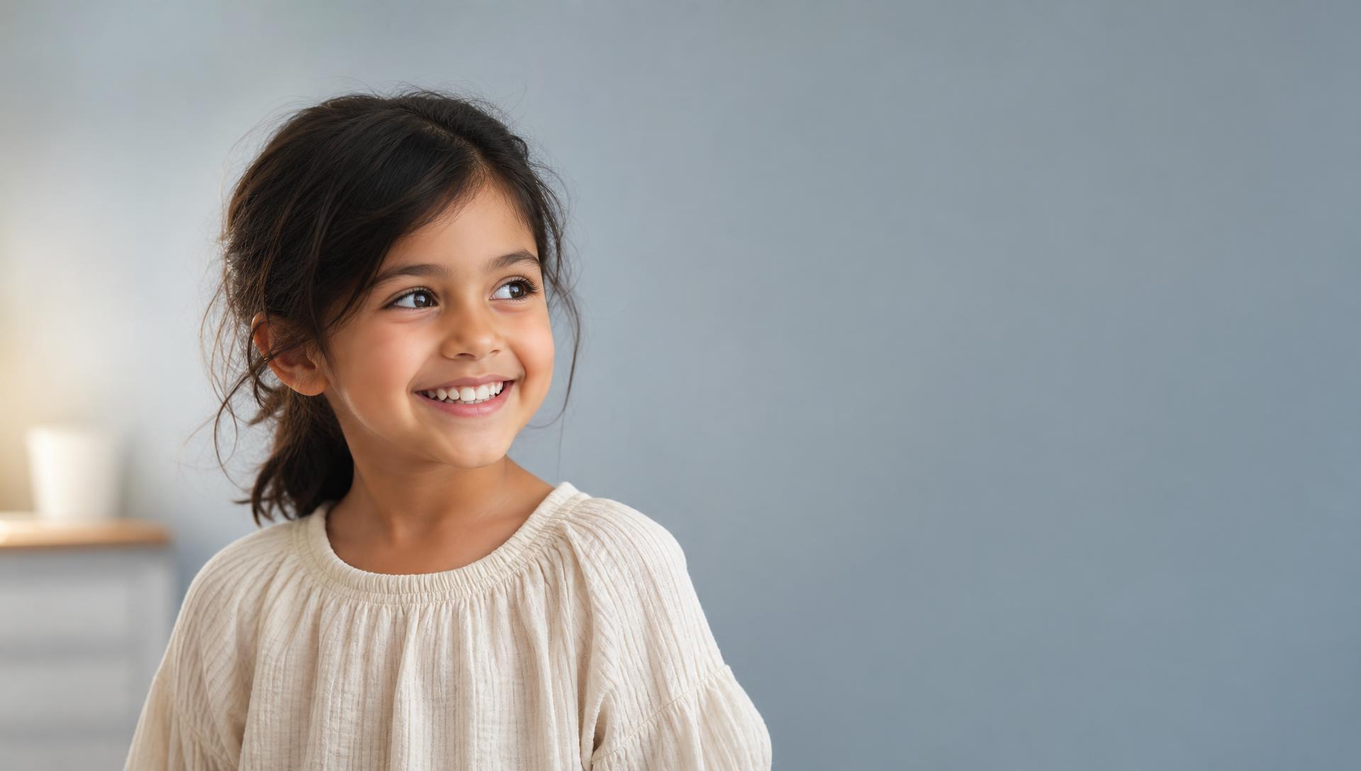 Child with a healthy confident smile